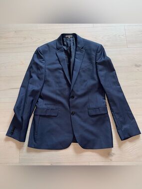Express Men's Dark Navy Two-Button Blazer